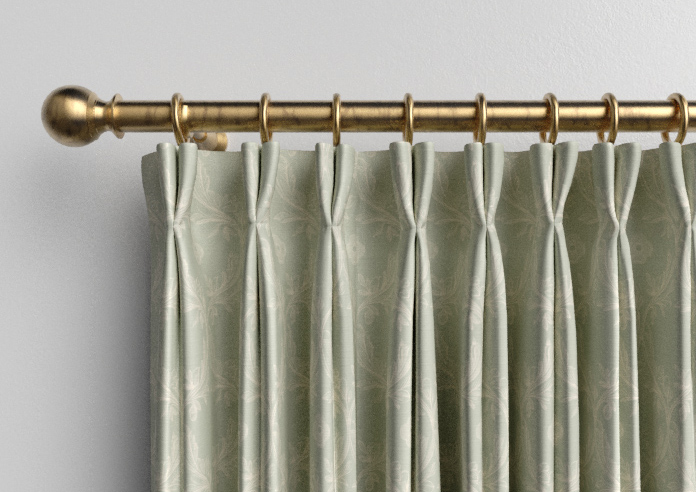 Trellis Prints, Vine and Bloom Bud Green - Made to Measure Curtains - Image 10